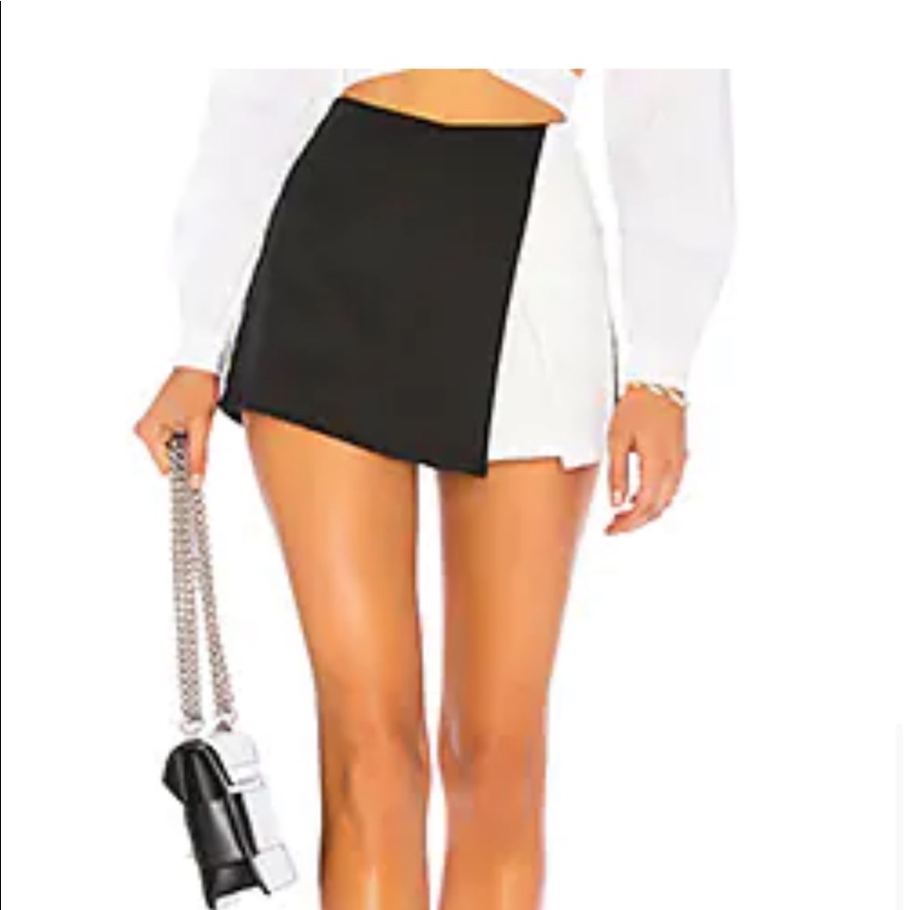 Superdown aaleyah two tone wrap skort